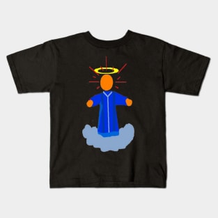Ethereal Being Design on Black Background Kids T-Shirt